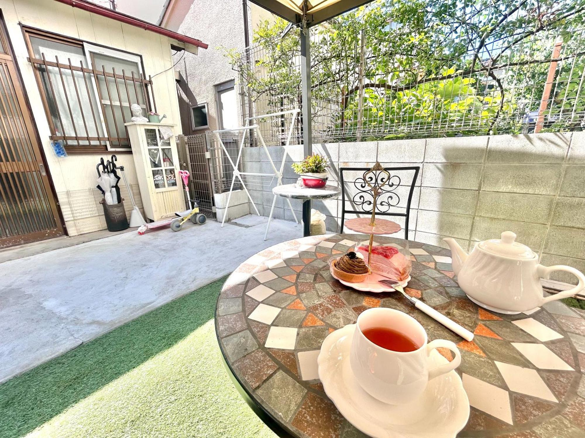 Вілла 天下茶屋駅5分、専用庭付き平屋—Kik Iハウス Осака Екстер'єр фото
